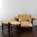 MOLE CHAIR WITH OTTOMAN DESIGNED BY SERGIO RODRIGUES